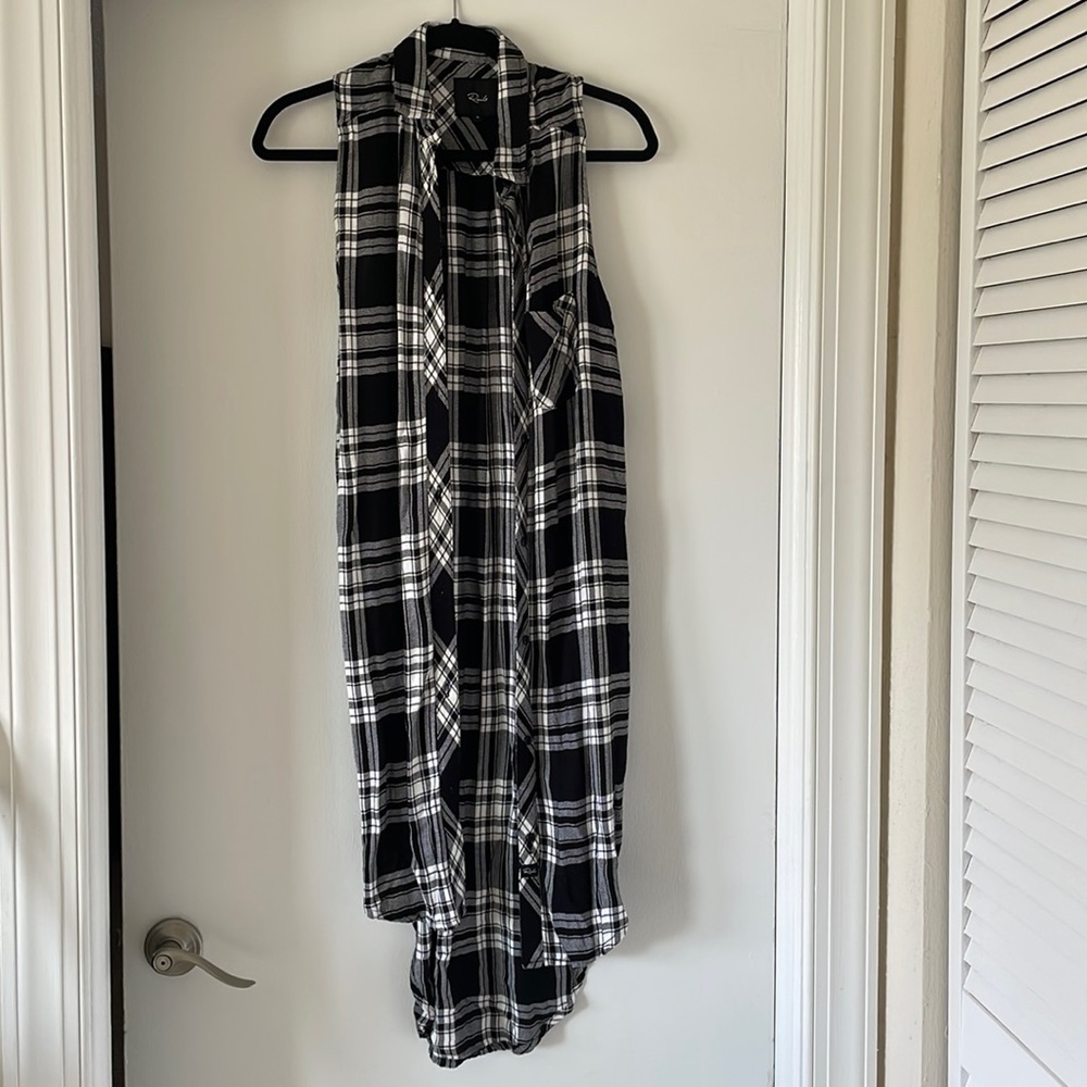 Rails plaid long shirt